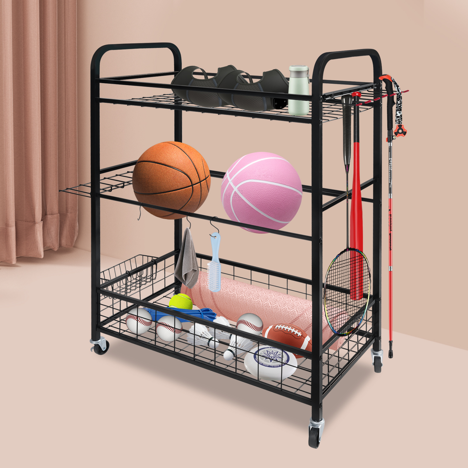 3 Tiers Storage Rack with Vers - Sports Equipment Used recensie en prijs