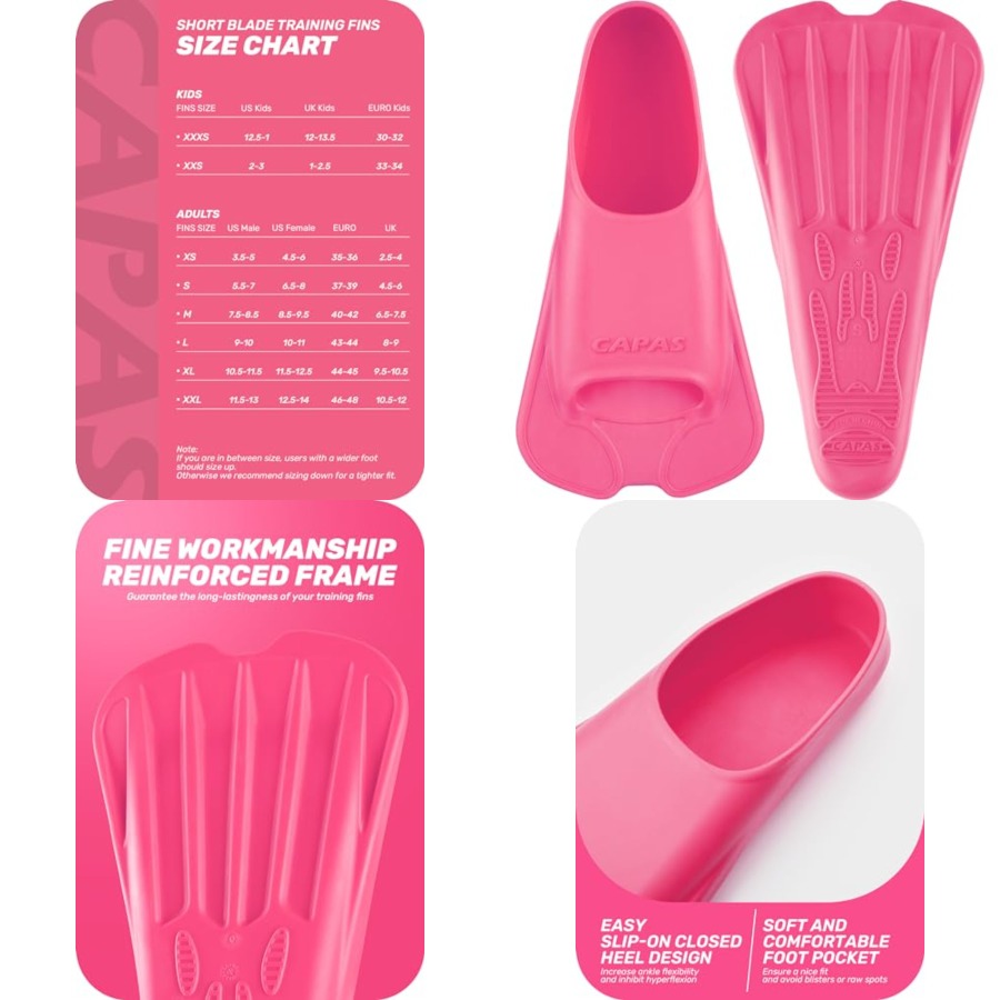 Swim Training Fins Comfortable - Swim Fin Short Blade recensie en prijs