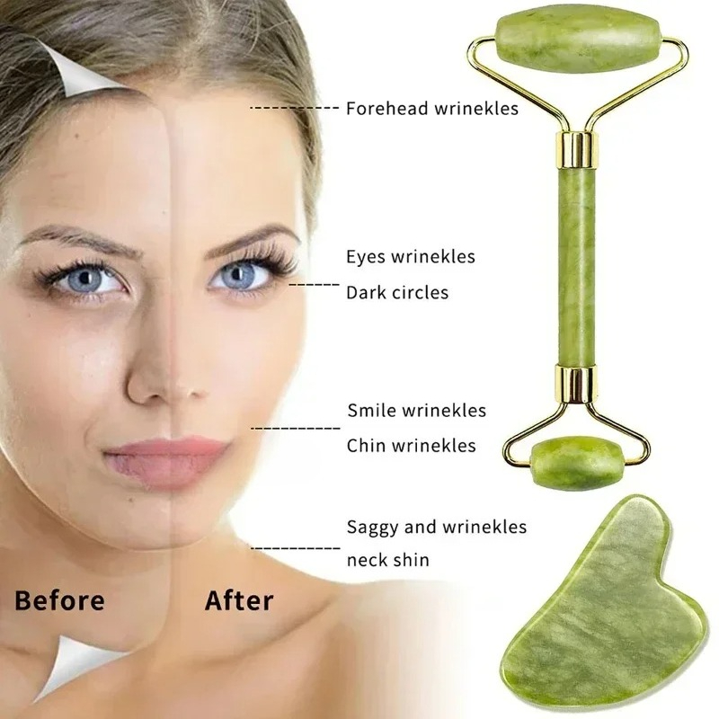 Natural jade roller massager,  - Lacrosse Stick Head recensie en prijs