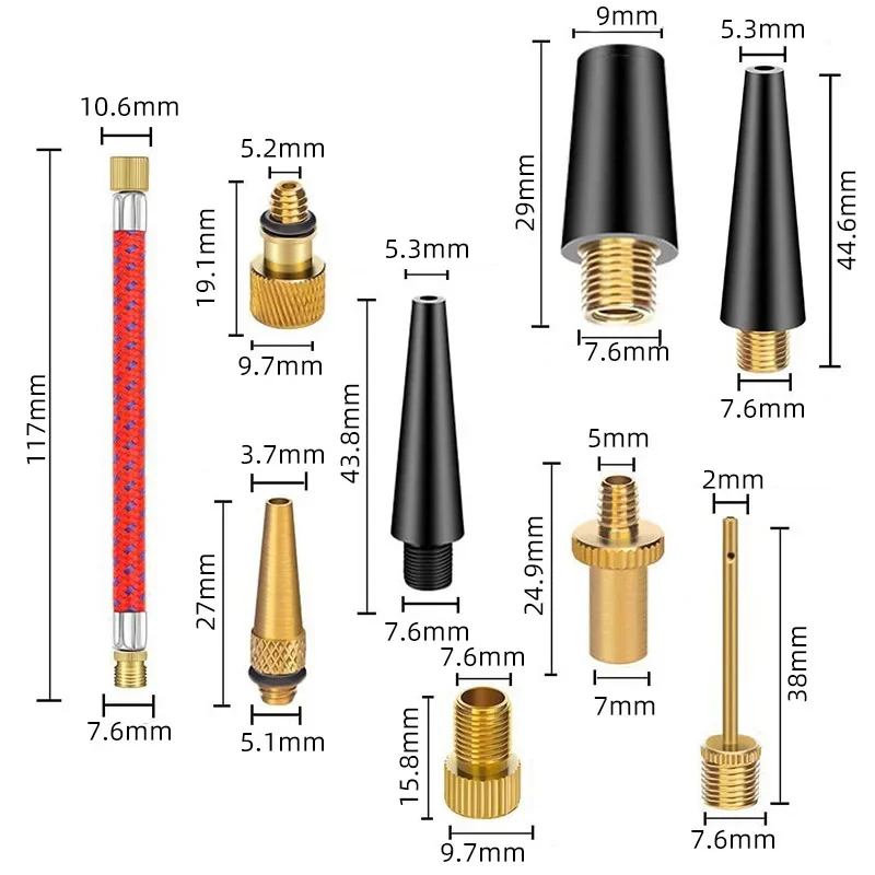21/30Pcs Bicycle Tire Inflator - Basketball Pump Needle recensie en prijs
