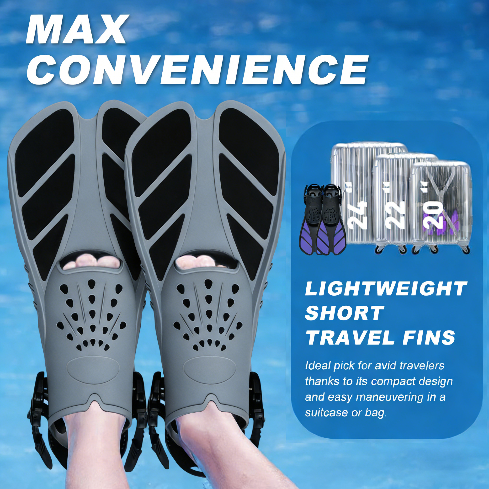 Snorkel Fins Adjustable Buckle - Swim Fin Short Blade recensie en prijs