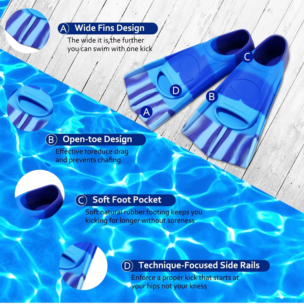 Silicone Swimming Flippers Sno - Swim Fin Short Blade recensie en prijs