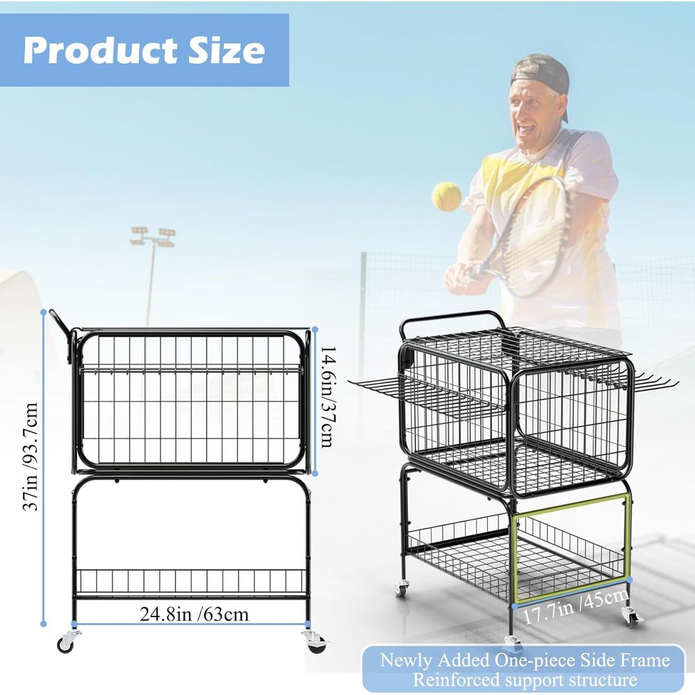 Portable Tennis Ball Cart for  - Sports Equipment Tennis recensie en prijs