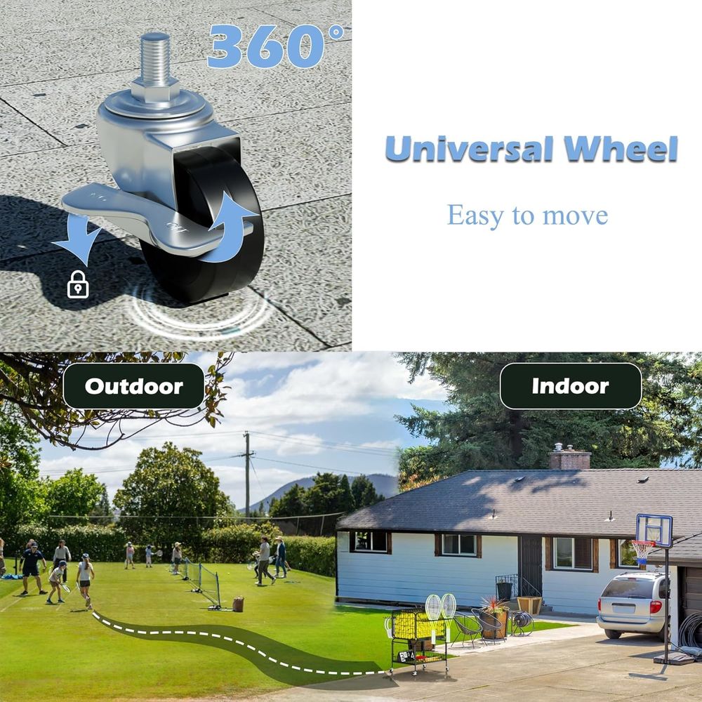 Portable Tennis Ball Cart for  - Sports Equipment Tennis recensie en prijs