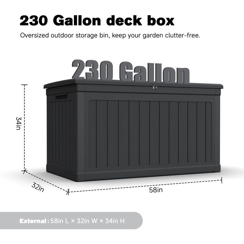 XXL Outdoor Storage Box for Pa - Sports Equipment Outdoor Storage recensie en prijs