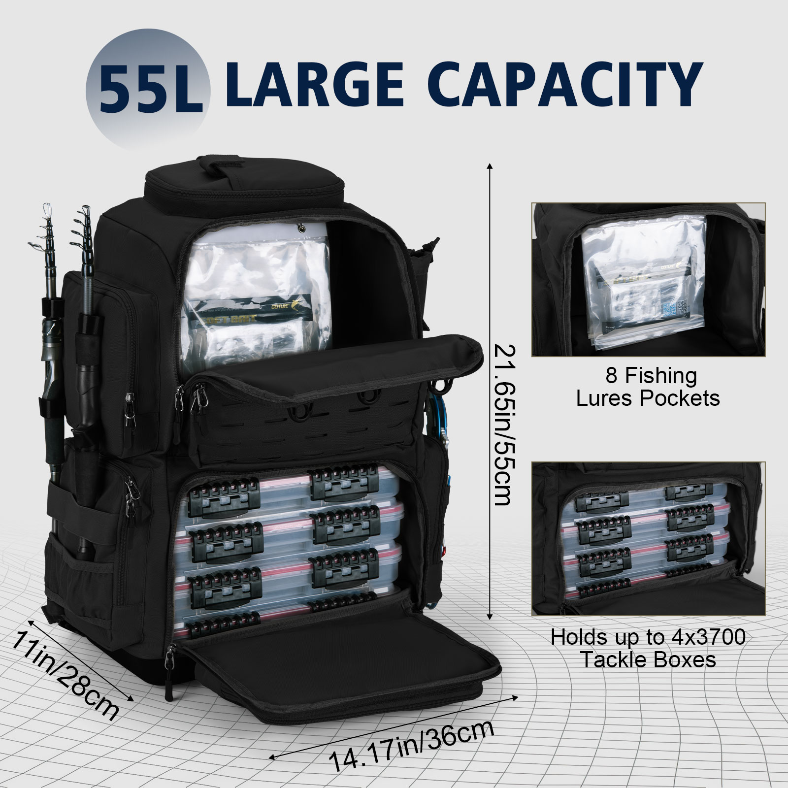 Goture 55*36*28cm Multifunctio - Sports Equipment Outdoor Storage recensie en prijs