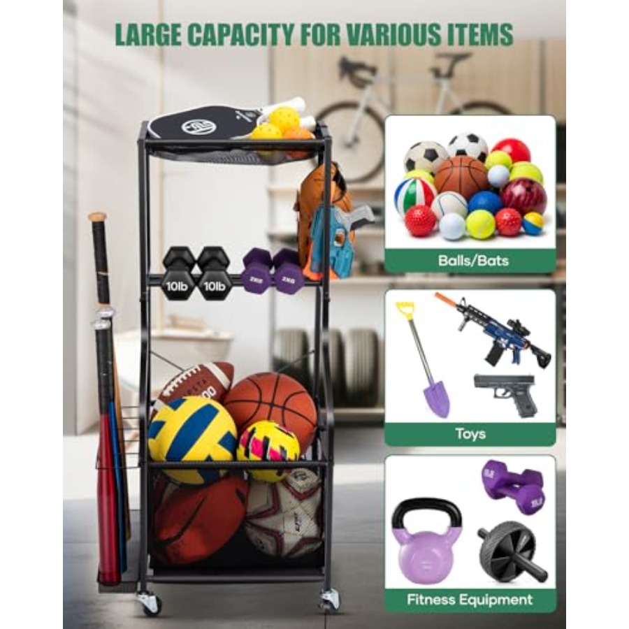 Sports Equipment Garage Organi - Sports Equipment Outdoor Storage recensie en prijs