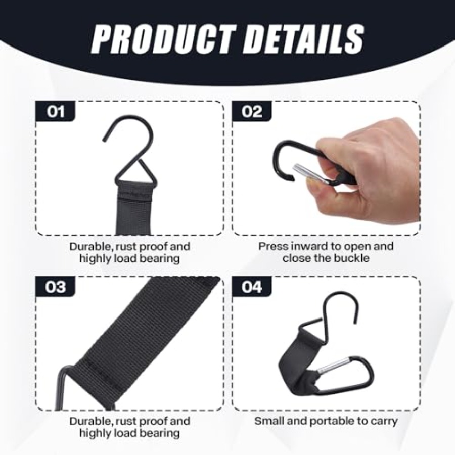 2 PCS Carabiner Fence Hooks Ny - Sports Equipment Tennis recensie en prijs