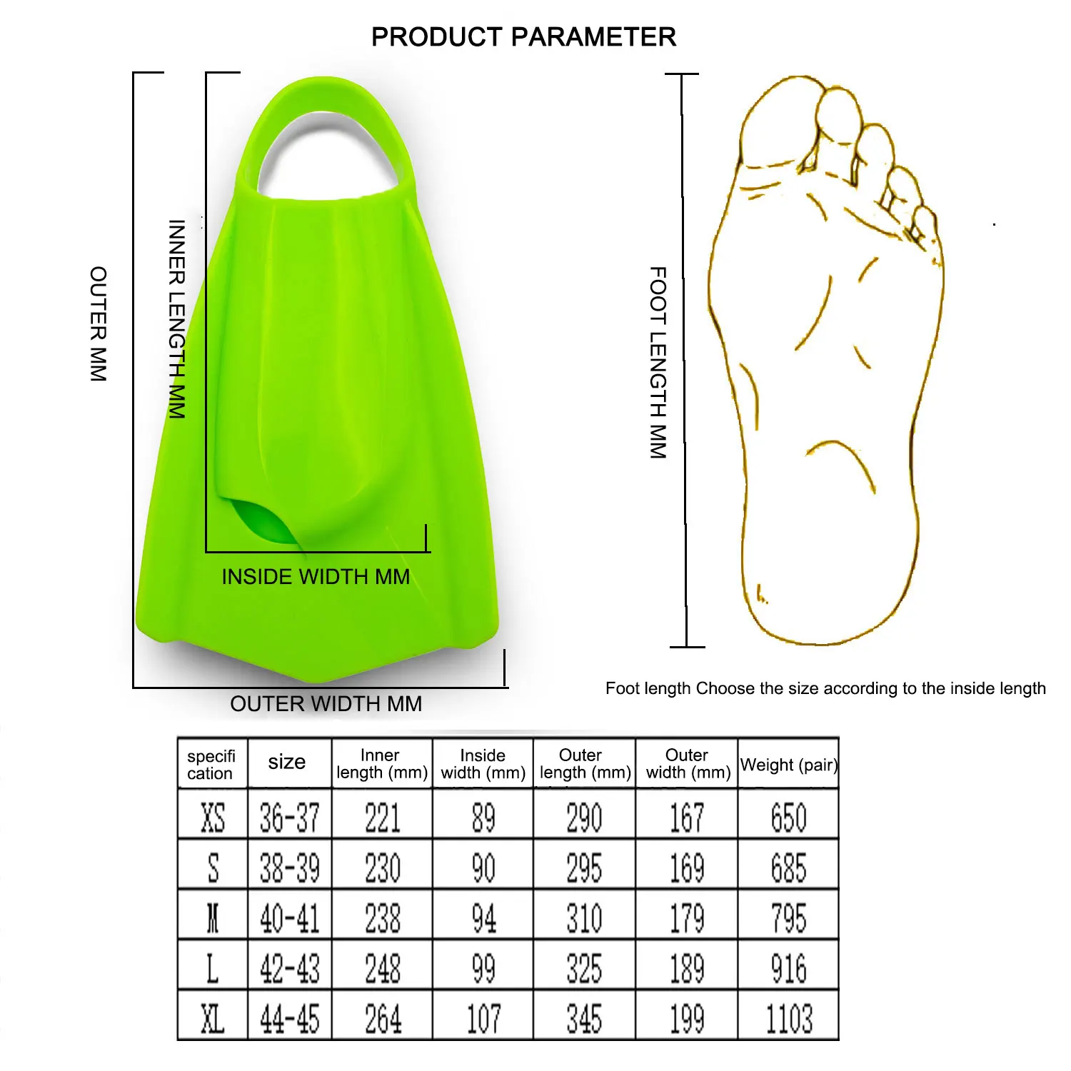 Short Silicone Swim Fins Adult - Swim Fin Short Blade recensie en prijs